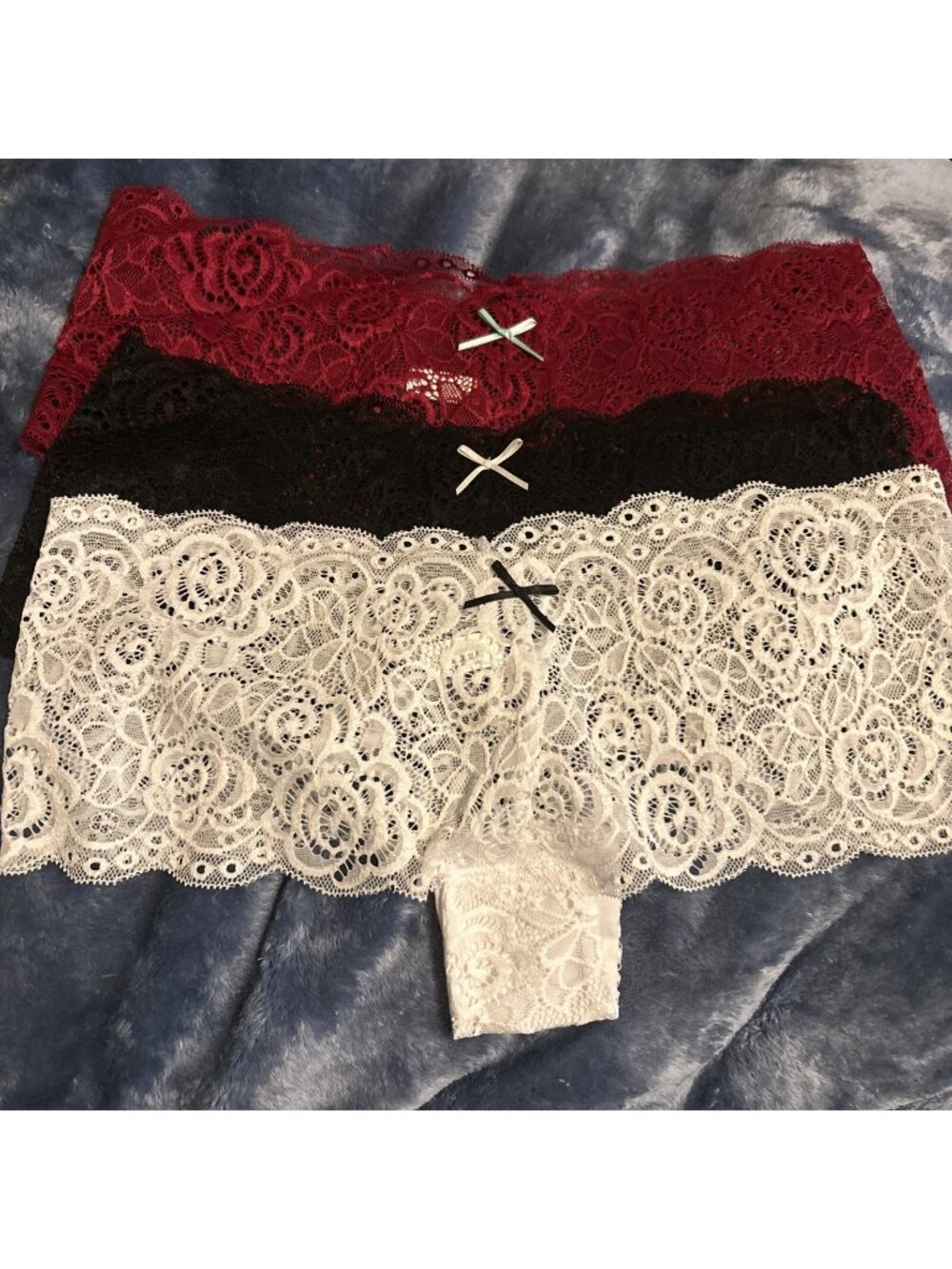 Morvia Floral lace see through ladies panties size 2X-Large Women’s Underwear